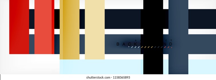 Minimal line design abstract background, vector illustration