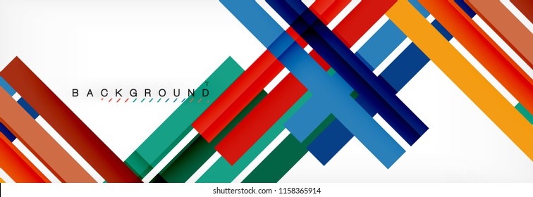 Minimal line design abstract background, vector illustration