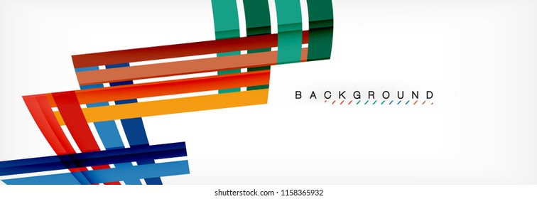 Minimal line design abstract background, vector illustration