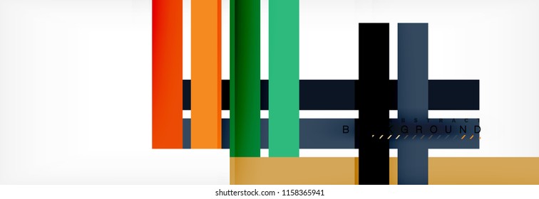 Minimal line design abstract background, vector illustration