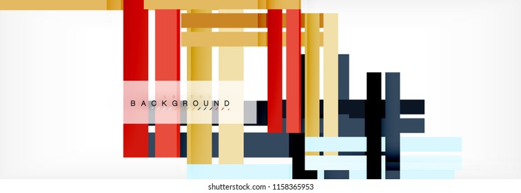 Minimal line design abstract background, vector illustration