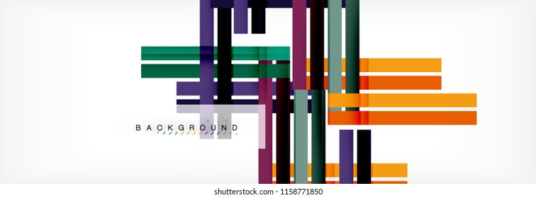 Minimal line design abstract background, vector illustration