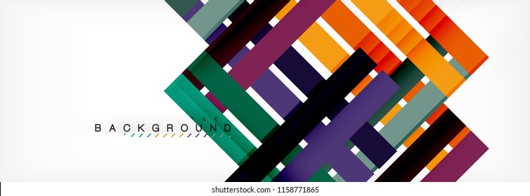 Minimal line design abstract background, vector illustration