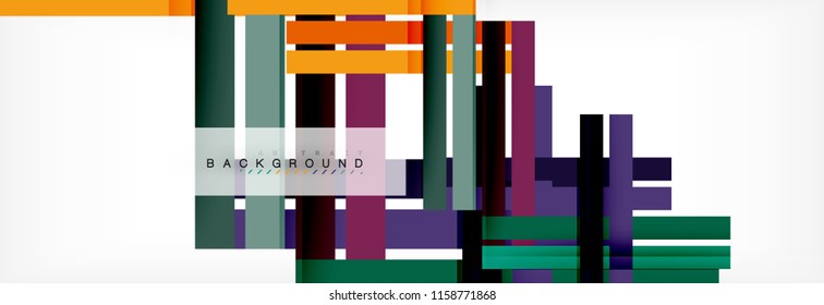 Minimal line design abstract background, vector illustration