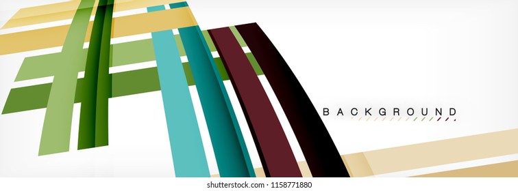 Minimal line design abstract background, vector illustration