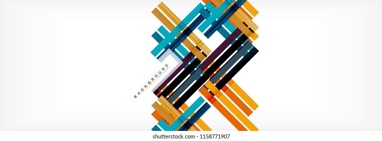 Minimal line design abstract background, vector illustration