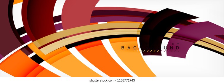 Minimal line design abstract background, vector illustration