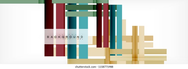 Minimal line design abstract background, vector illustration