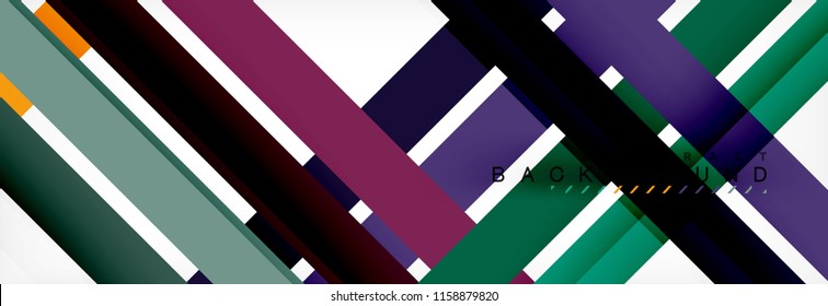 Minimal line design abstract background, vector illustration