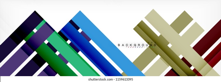 Minimal line design abstract background, vector illustration