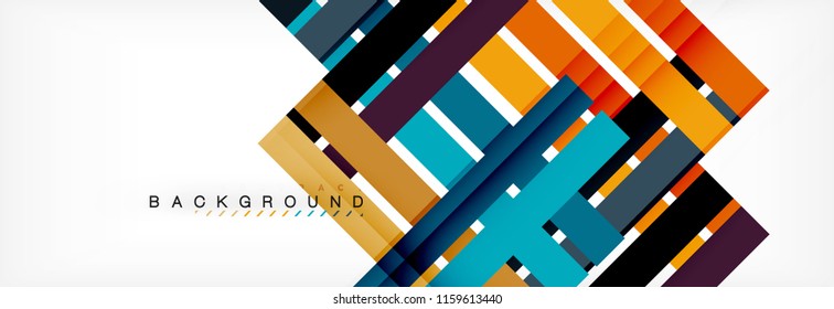Minimal line design abstract background, vector illustration