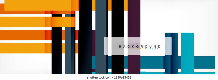 Minimal line design abstract background, vector illustration