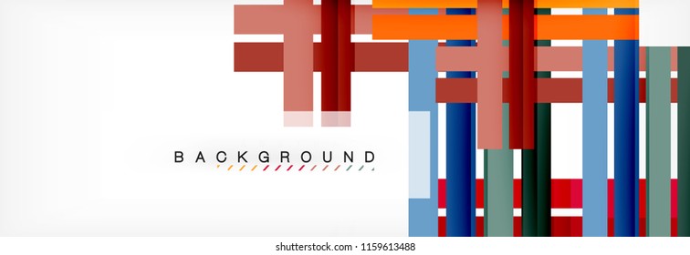 Minimal line design abstract background, vector illustration