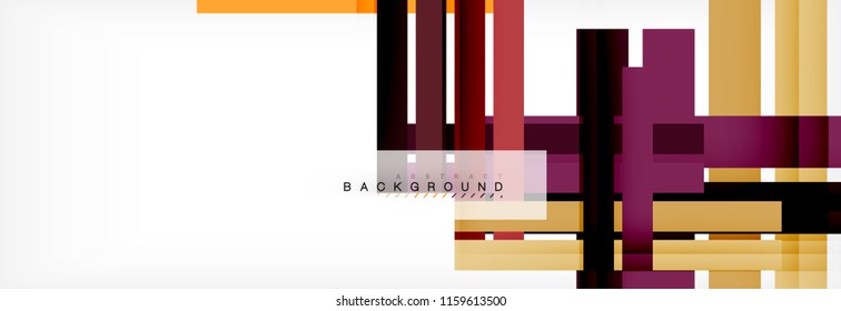 Minimal line design abstract background, vector illustration