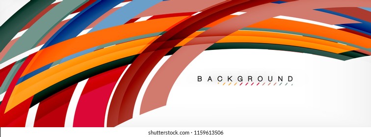 Minimal line design abstract background, vector illustration
