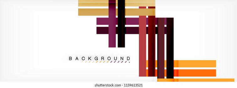 Minimal line design abstract background, vector illustration