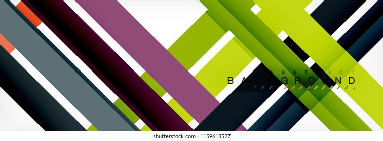 Minimal line design abstract background, vector illustration