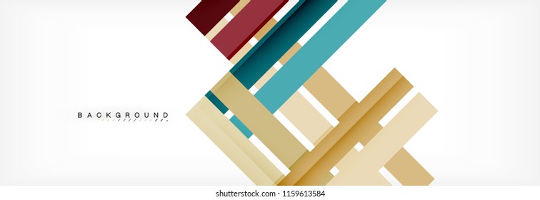 Minimal line design abstract background, vector illustration