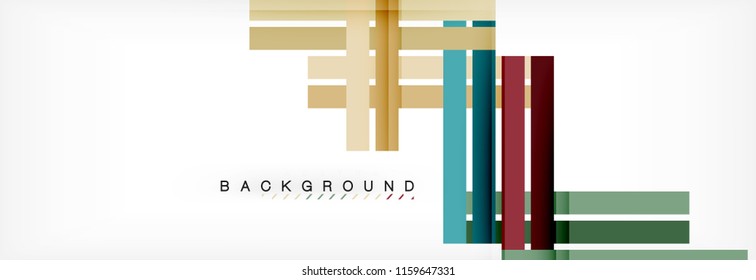 Minimal line design abstract background, vector illustration