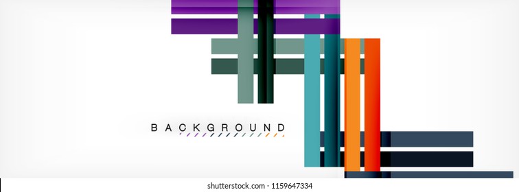 Minimal line design abstract background, vector illustration