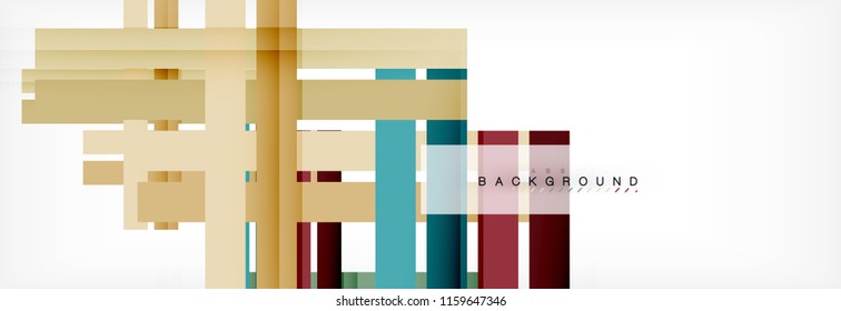 Minimal line design abstract background, vector illustration