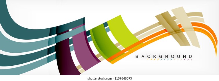Minimal line design abstract background, vector illustration