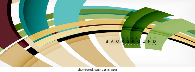 Minimal line design abstract background, vector illustration