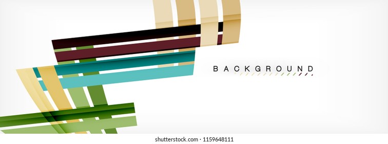 Minimal line design abstract background, vector illustration