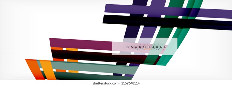 Minimal line design abstract background, vector illustration