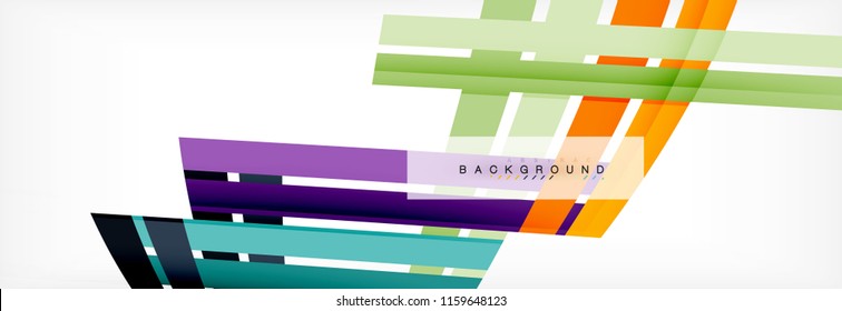 Minimal line design abstract background, vector illustration