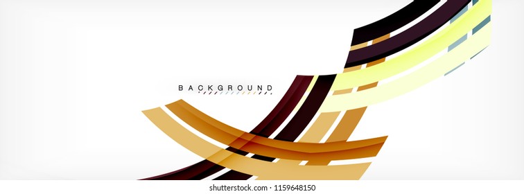 Minimal line design abstract background, vector illustration