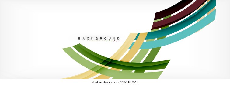 Minimal line design abstract background, vector illustration