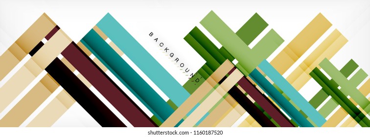 Minimal line design abstract background, vector illustration
