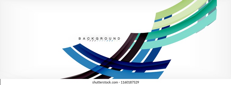 Minimal line design abstract background, vector illustration