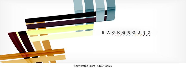 Minimal line design abstract background, vector illustration