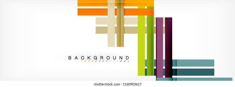 Minimal line design abstract background, vector illustration