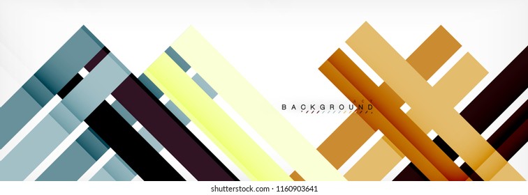 Minimal line design abstract background, vector illustration