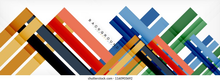 Minimal line design abstract background, vector illustration