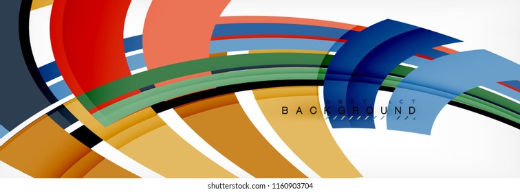 Minimal line design abstract background, vector illustration