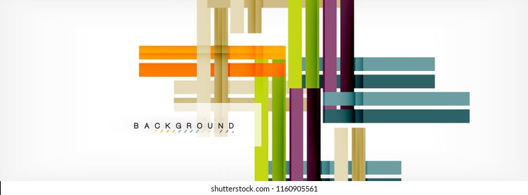 Minimal line design abstract background, vector illustration