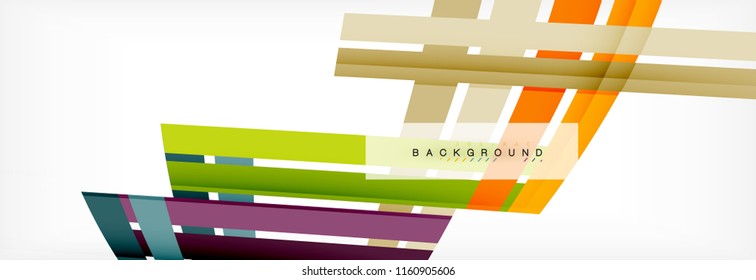 Minimal line design abstract background, vector illustration