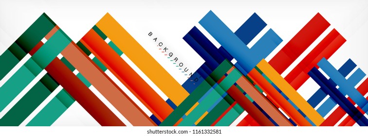 Minimal line design abstract background, vector illustration