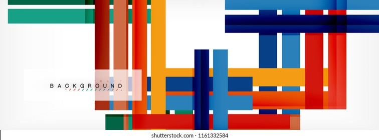 Minimal line design abstract background, vector illustration