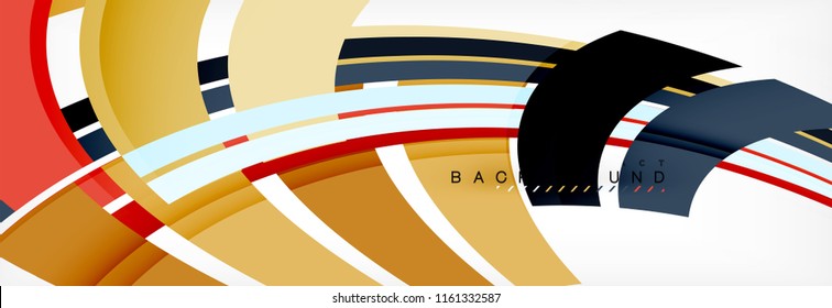 Fondo abstracto de diseño de línea mínima, ilustración vectorial