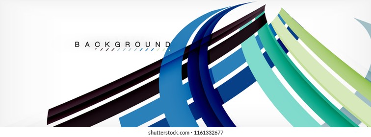 Minimal line design abstract background, vector illustration