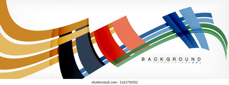 Minimal line design abstract background, vector illustration