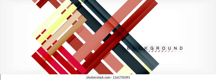 Minimal line design abstract background, vector illustration