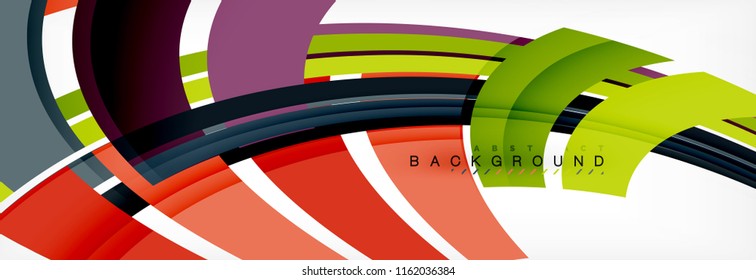 Minimal line design abstract background, vector illustration