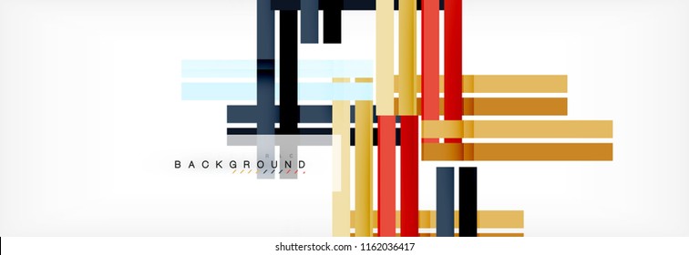 Minimal line design abstract background, vector illustration