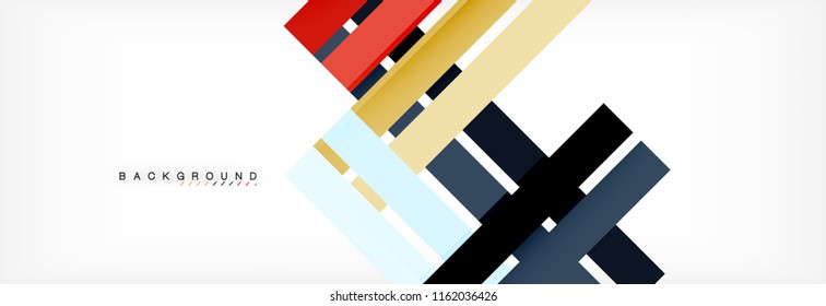 Minimal line design abstract background, vector illustration